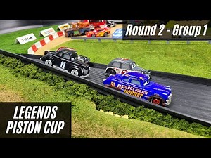 Disney Cars Racing Featuring Doc Hudson 'The Fabulous Hudson Hornet' | Legends Piston Cup | Round 2