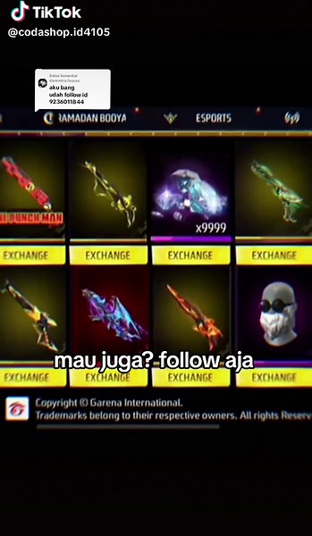 Event Codashop: Dapatkan Emote 2 Juta di Garena Free Fire