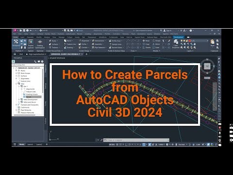 Creating Parcel From AutoCAD Objects-Civil 3D 2024