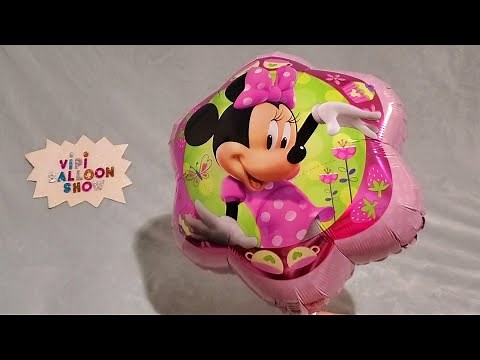 INFLATING FUN MINNIE MOUSE MYLAR BALLOON!!!