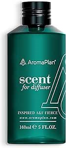 AromaPlan Hotel Scents, Inspired by A+F Fierce, 5 Fl Oz (148ml)-Home Luxury Scents & 5 Star Hotel Scents for Diffuser, USA Made, Bigger Bottle, Bolder Aroma & Longer Lasting
