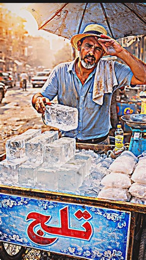 ازاي الثلج مش بيسيح من البياعين في الشارع#سؤال_محيرني #معلومات