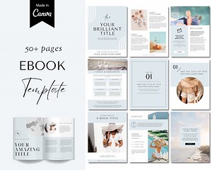 Ebook Template Canva, Editable Ebook Template, Ebook Digital Download, Ebook Bundle, Workbook Template Canva, Editable Workbook, Business - Etsy