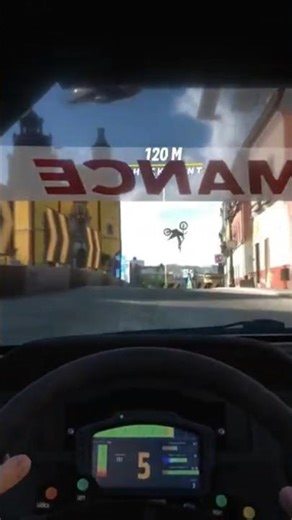 Forza Horizon: Drive Under Backflipping Motorbike! 😱🏎️🛵