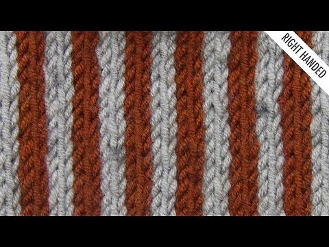 The Simple Vertical Stripes Stitch :: Knitting Stitch #528 :: Right Handed