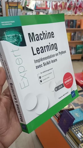 💻 Apprenez le Machine Learning simplement ! Le livre Machine Learning – Implémentation en Python avec Scikit-learn est votre compagnon idéal pour découvrir l'apprentissage automatique sans maîtrise approfondie des mathématiques. Alliant théorie et pratique sur des datasets célèbres, il convient aussi bien aux débutants qu’aux professionnels. 🔍 Maîtrisez les concepts clés et développez des modèles performants dès aujourd’hui ! 💰 Prix : 252 MAD 🚚 Livraison disponible dans toutes les villes 📍 