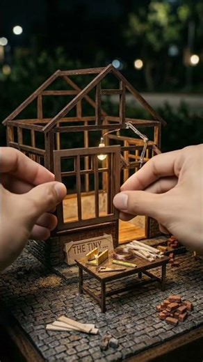 Mini Handmade Coffee Shop Build ☕️ | Tiny DIY Cafe That Feels Real!