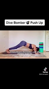 DIVE BOMBER PUSH UP TUTORIAL, Full body work out!!! Very effective.. for abs, arms, booty and legs.. #homeworkout #pushup #planking #workout #fitness #mamagworkout | Mama G Vlog