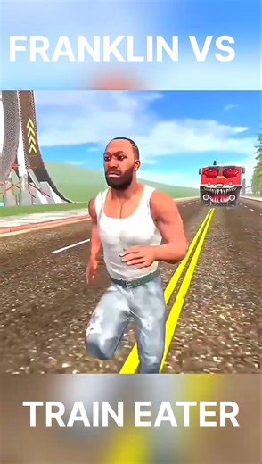 FRANKLIN VS TRAIN EATER Indian bike driving 3d #spiderman#franklin#gta#short