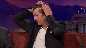 Ashton Kutcher's hair is starting to go. #CONAN | Team Coco