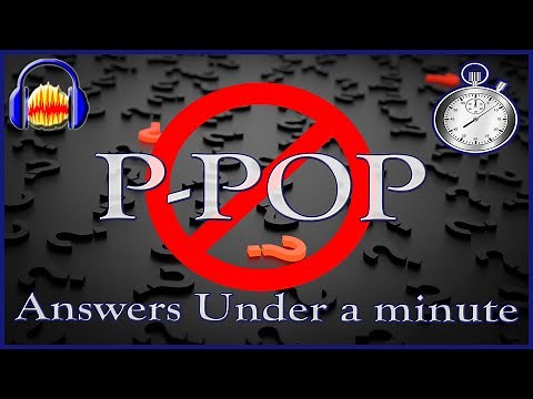 Remove Popping P's with Audacity 🎙 Answers Under a Minute Series