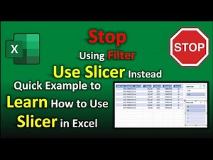 How to Use Slicer in Excel | Excel Trick