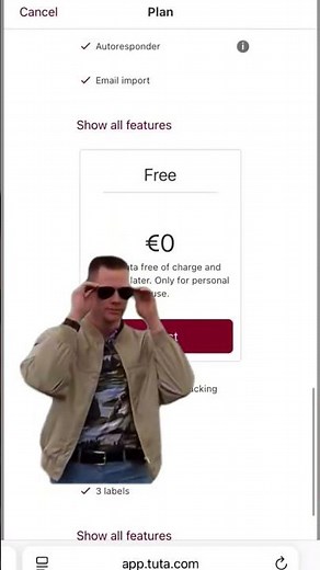 That feeling when you create a free #anonymous email account with Tuta Mail 😎 #encryption #email