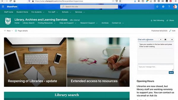 CHAT WITH A LIBRARIAN - Library Support WHEN And WHERE You Need It