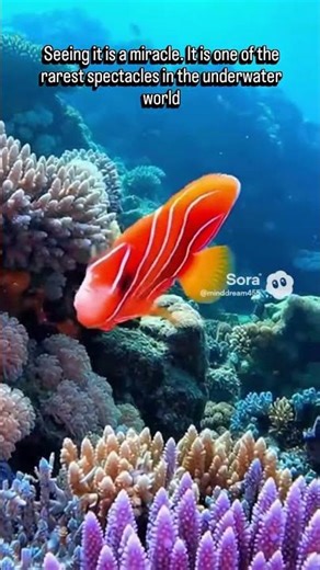 The Peppermint Angelfish: The Deep-Sea's Living Jewel 🐠🌊 #shorts #ocean #nature #fish