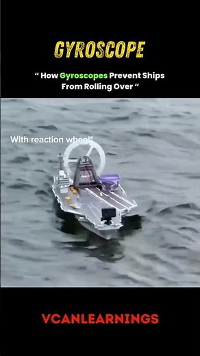 How do massive ships stay stable in rough seas? The secret lies in gyroscopes—powerful devices #vcan