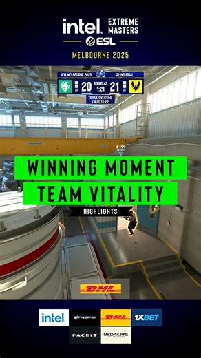 THE MOMENT @teamvitality WON #IEM MELBOURNE AND THE #ESLGrandSlam 💪 | Intel Extreme Masters