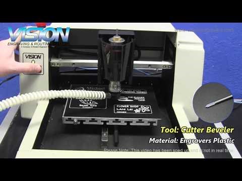 Making Plastic Name-Tags - Vision Fast Forward 60 Sec Video