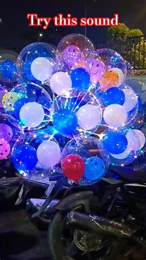 Magical Light Balloon Festival✨ Beautiful Night Sky Full of Glowing Balloons🎈#viralsound#ytshorts#yt