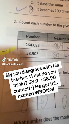 Understanding Math Rounding Disagreements in Class