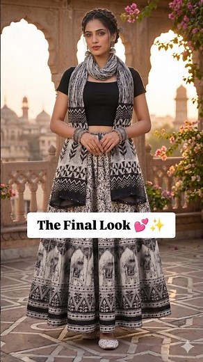 Long skirt and top ideas for women ❤️Elegant Indo-western look 💕✨Boho style lookbook 💟 Jaipur style🎀