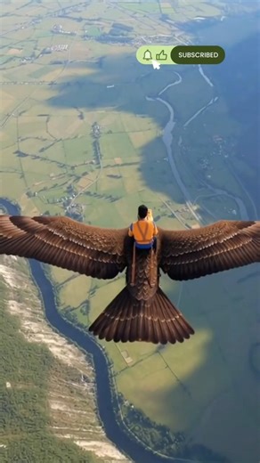 🦅चील ने हमको 😱 आसमान में उड़ा दिया ! #shorts #funny #cat #ai #aishorts #aifunny