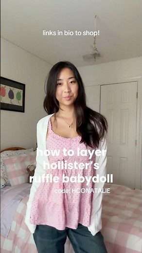 how to layer your hollister babydoll!! #hollister #layering #fashion