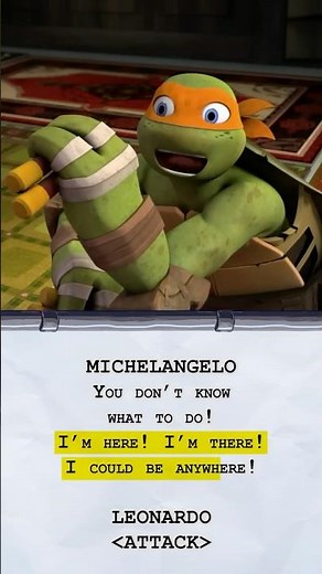 Mikey vs. Leo script to scene! 🎬 #tmnt