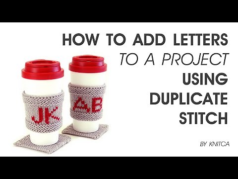 How to Add Letters to a Project Using Duplicate Stitch