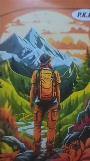 drawing of mountain climber #easydrawing #art #cutedrawing #drawing #mountains