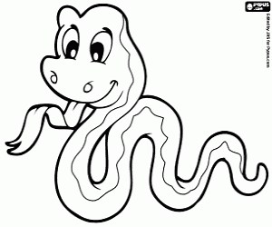 Snake of the desert coloring page printable game