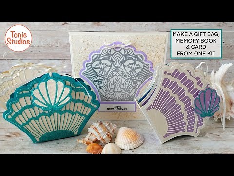 Tonic Studios Craft Kit 66 - Sassy Shell Bag - BAG, MEMORY BOOK, CARD!!