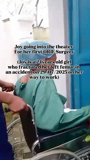 All glory be to almighty God for the success of Joy’s ORIF first procedure. Special thanks to everyone who showed love and concern, who helped reposted, who contributed funds to making this ORIF Procedure a success. We also appreciate the nurses and the orthopedic specialists who have been working tirelessly to make this procedure a success. We thought this procedure was going to be a once and for all thing but we’ve been asked to come back in 6 months time for a second procedure which will focu