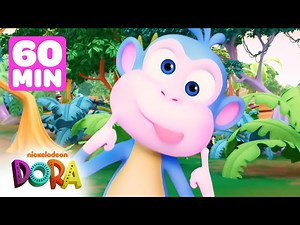 Boots Monkeys Around! #4 🐵 60 Minutes | Dora & Friends - Videos For Kids