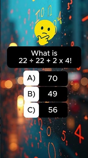 Can You Solve This Math Quiz Without any Mistake? #quickmindtest #mathquiz #quizchallenge #quiz