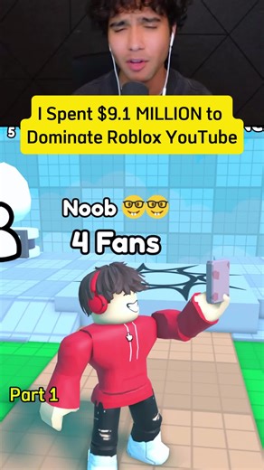 I Spent $9.1 MILLION to Dominate Roblox YouTube #roblox #game #fyp #gaming