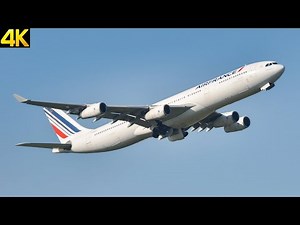 [4K] A340 Air France