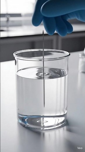 Surface Tension Experiment 🤯 | Needle Floating on Water Explained