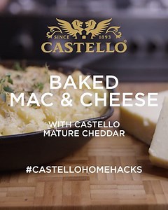 It's #EatWhatYouWantDay! Try this simple home hack to notch up the comfort factor this week... Get the recipe for our Baked Mac & Cheese with Castello Tickler Mature Cheddar: https://bit.ly/2Wv6bPX #CastelloHomeHacks | Castello | Facebook