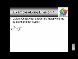 4th Grade Long Division 1