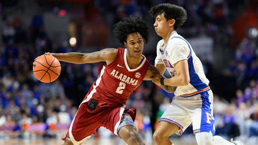 Nate Oats addresses the media following Alabama's 80-79 loss to Ole Miss in the SEC Tournament