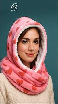 Como hacer una bufanda con capucha paso a paso muy fácil #coserfacil #ropadeinvierno