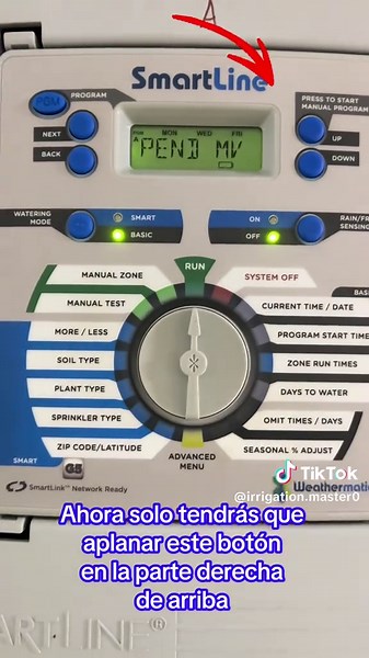 TIP PARA PRENDER ZONAS MANUAL CONTROL DE RIEGO WEATHERMATIC 💧#parati #fyp #irrigation #irrigacion #riego #yarda #landscape #jale #trabajo #reparacion #repair #irrigationcontroller #irrigationtech #irrigationsensei #TikTokLearningCampaign#Tech