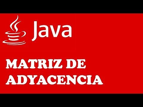 GRAFOS: MATRIZ DE ADYACENCIA - CÓDIGO EN JAVA