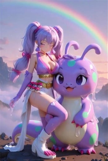 🐉💕 PIXAR STYLE: Cutest Dragon Tamer & GOODRA Bouncy Walk → GIANT Slime Heart HUG Victory! 🥰