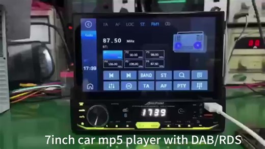 Single Din 7'' Car MP5 Player Wireless Carplay Android Auto Touch Screen Auto