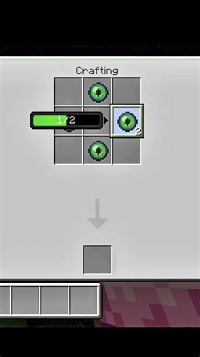 Minecraft me craft a pink inder man eye #minecraft #mcpe #shorts