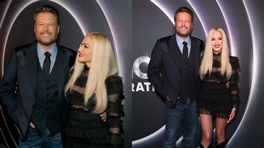 Gwen Stefani Goes Sheer in OW Collection for a Fresh Spin on the Little Black Dress at the ‘Opry 100: A Live Celebration’ With Husband Blake Shelton
