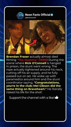 Brendan Fraser Almost Died Filming The Mummy! 😱