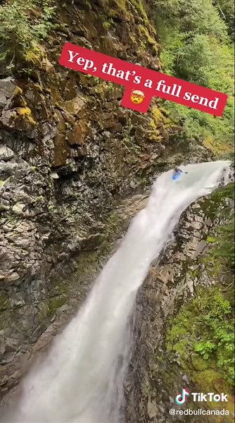 They call this drop Big Dipper 😜 Now we know why! @shredwardd #kayak #whitewater #sports #canada